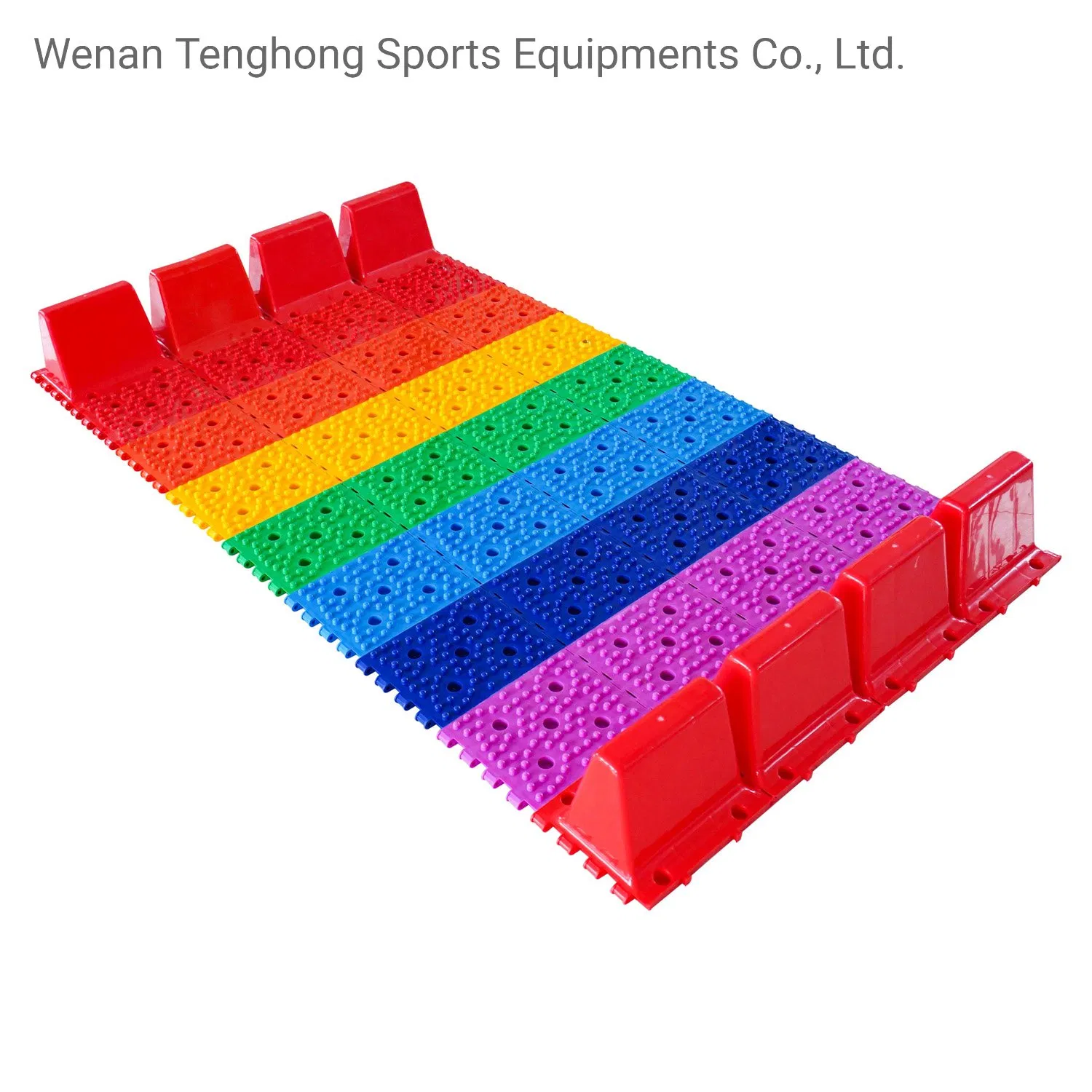 Dry land rainbow slide