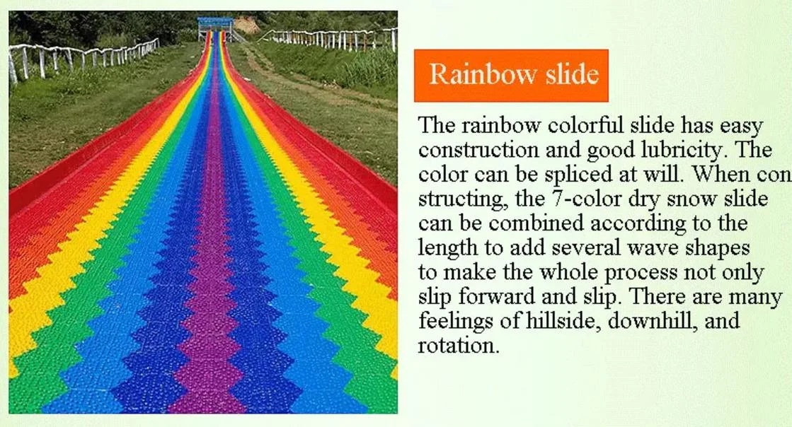 Plastic colourful slide 